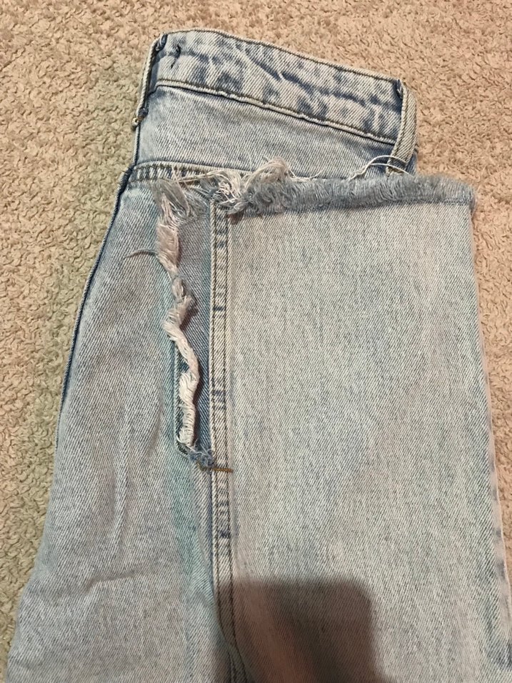 Günlük Mavi Midi Denim Kadın Pantolon - Görsel 4