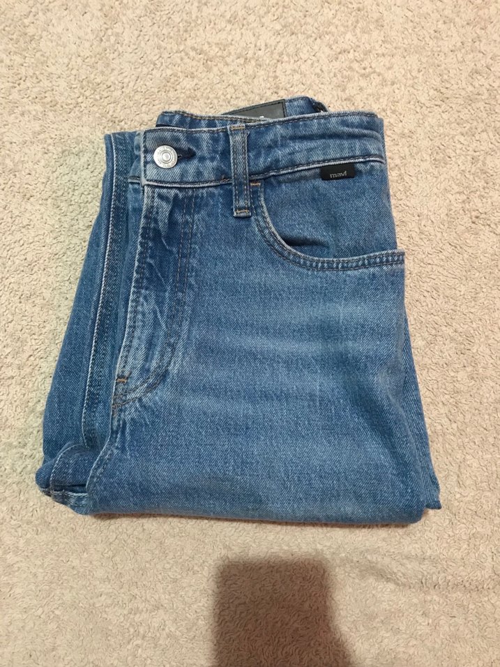 Kadın Mavi Denim Midi Jean - Görsel 5