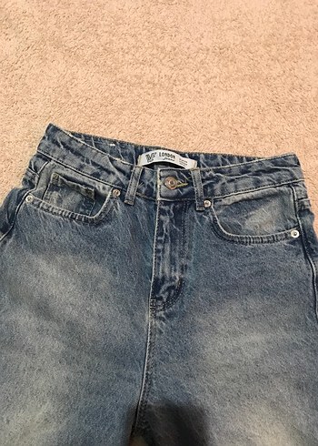 Mavi Loose Fit Midi Kadın Denim Pantolon - Görsel 3