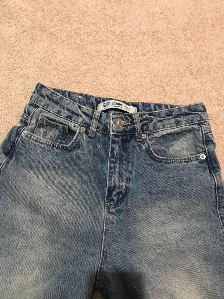 Mavi Loose Fit Midi Kadın Denim Pantolon - Görsel 3