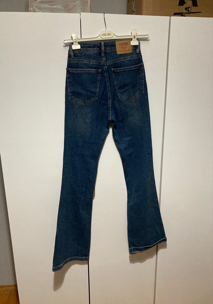 Mavi Kadın Denim Midi Boy Kot Pantolon - Görsel 4