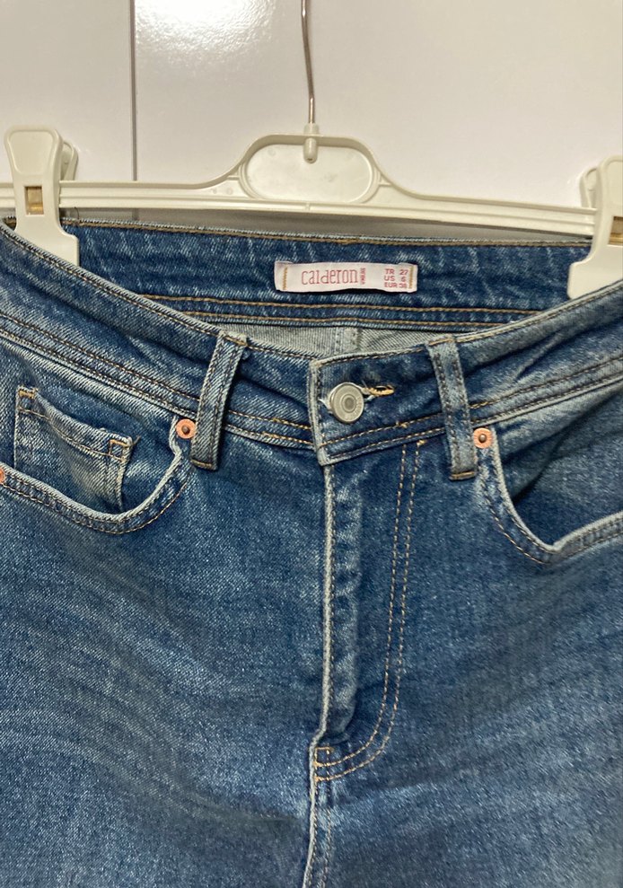 Mavi Kadın Denim Midi Boy Kot Pantolon - Görsel 3