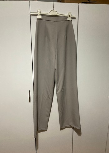 Gri kumaş pantolon - Görsel 4