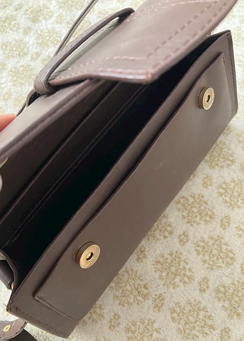 Kahverengi kol çantası - Görsel 3