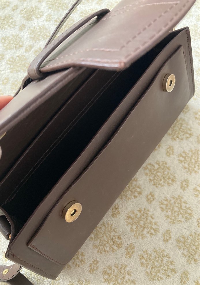 Kahverengi kol çantası - Görsel 3