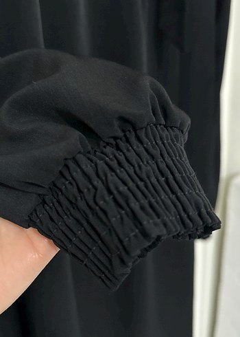 Siyah Uzun Kollu ferace - Görsel 4