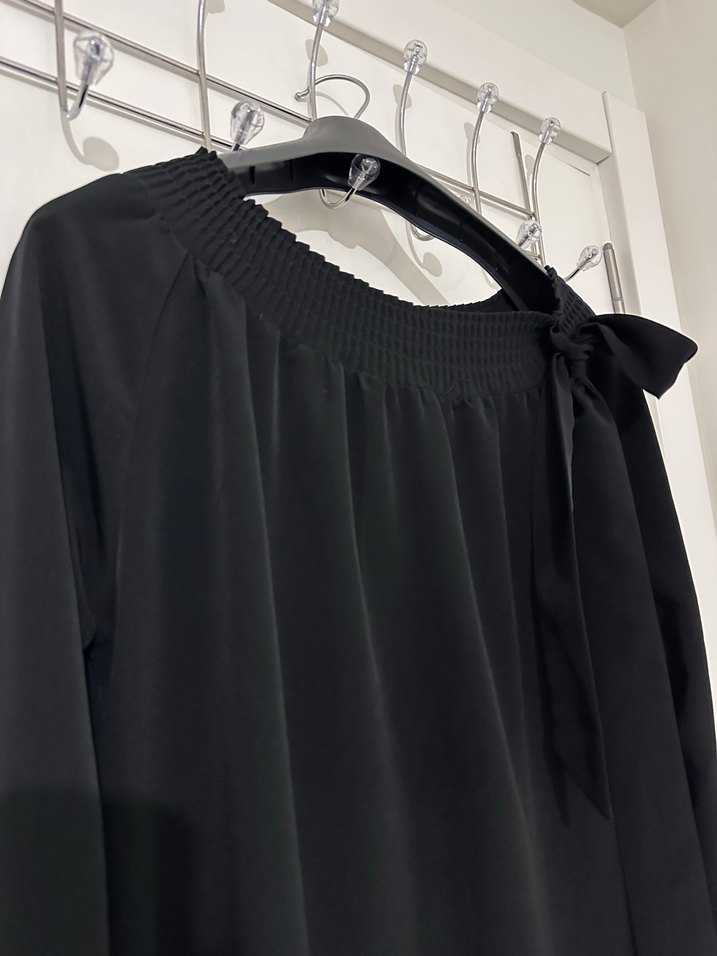 Siyah Uzun Kollu ferace - Görsel 3