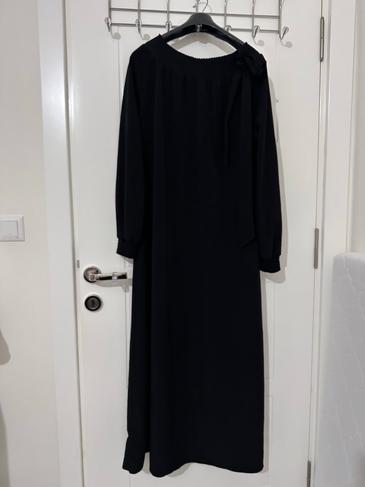 Siyah Uzun Kollu ferace - Görsel 2