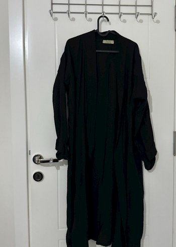 Siyah Uzun Kollu maxi boy kimono - Görsel 3