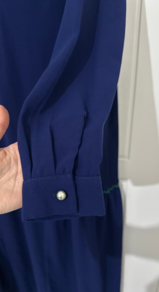 Lacivert Uzun Salaş Elbise - Görsel 2