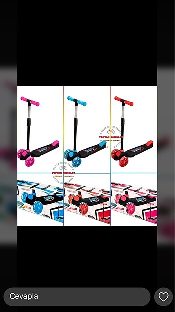Işıklı çocuk scooter