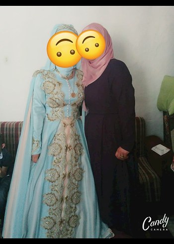 tesettür abiye bebe mavisi - Görsel 4