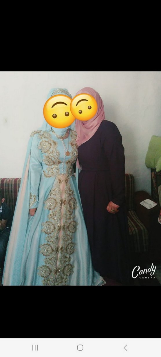 tesettür abiye bebe mavisi - Görsel 4