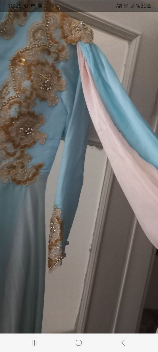 tesettür abiye bebe mavisi - Görsel 2