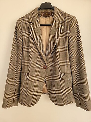 Ekose blazer ceket
