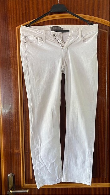 Levi's beyaz düşük bel skinny jean