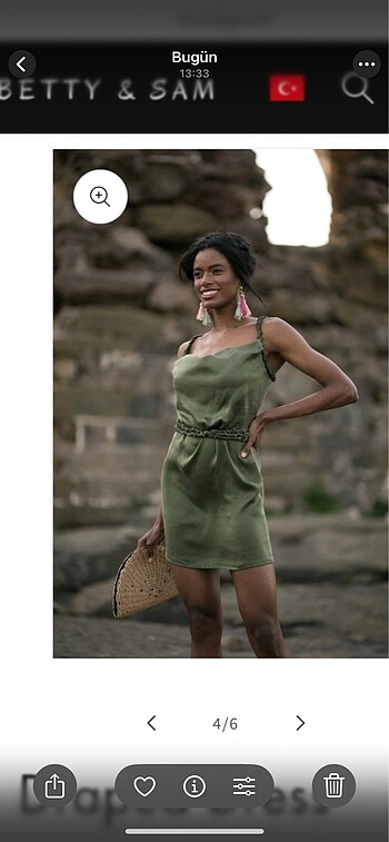 İpek kısa elbise 36 ben 38 bedene uyumlu - Görsel 6