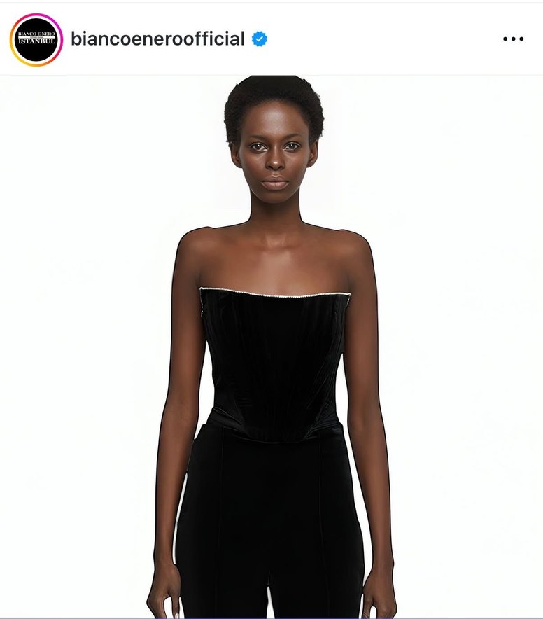 Siyah Uzun Gövdeli Hemşire Korsesi - Görsel 3