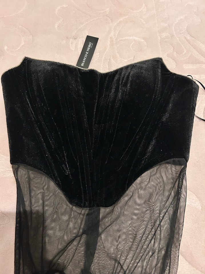 Siyah Uzun Gövdeli Hemşire Korsesi - Görsel 2