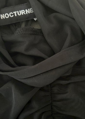 Uzun Siyah Drapeli Gotik Kadın buluz - Görsel 2