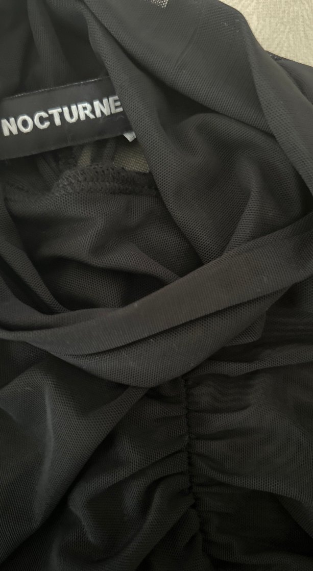 Uzun Siyah Drapeli Gotik Kadın buluz - Görsel 2