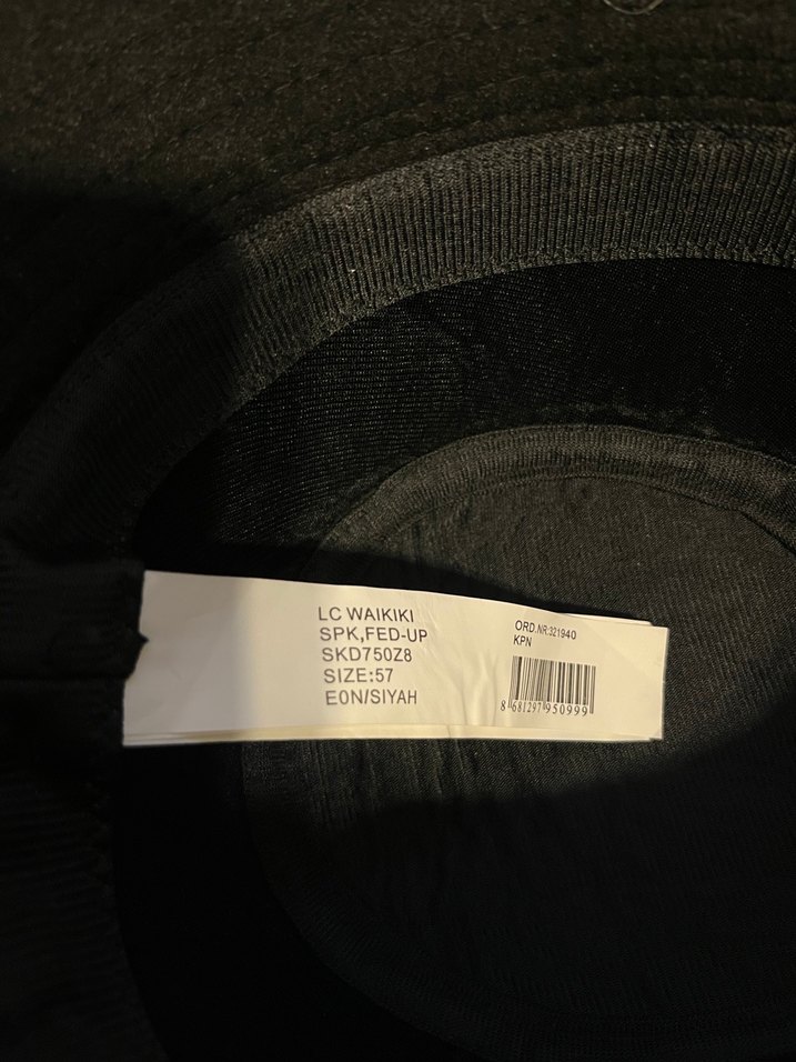 Siyah kaşe Kadın Şapka - Görsel 2