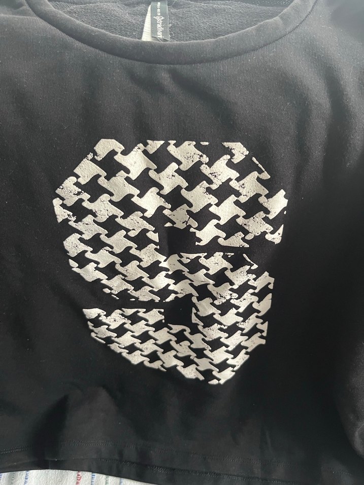 Stradivarius Siyah Baskılı Kadın Sweatshirt - Görsel 2