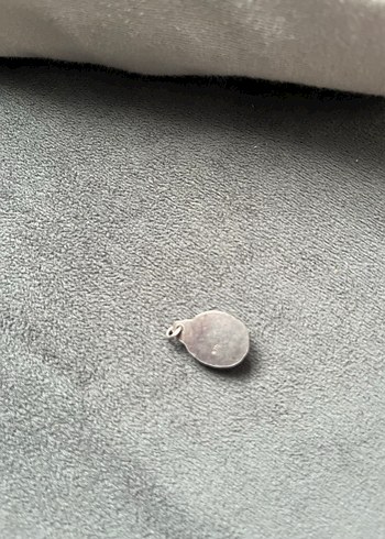 Akik taşlı gerçek hümüş Kadın Kolye Ucu - Görsel 2