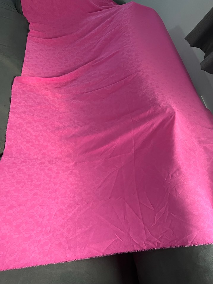 Parlak Pembe Kadın floş Kumaş - Görsel 2