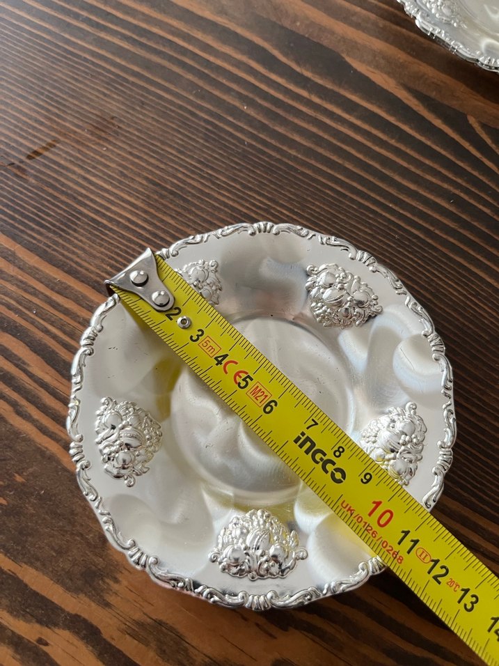 Alman gümüşü çay tabağı - Görsel 3