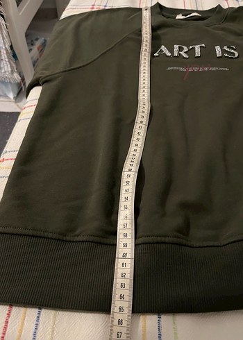 İthal etiketi kesik sweatshirt - Görsel 5