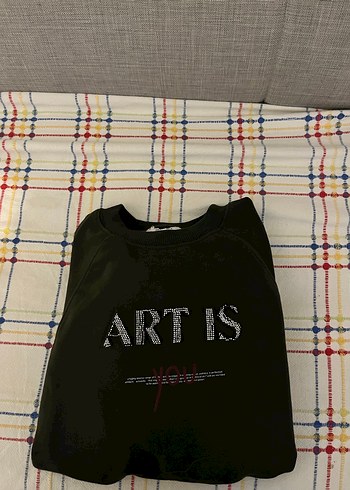 İthal etiketi kesik sweatshirt - Görsel 2