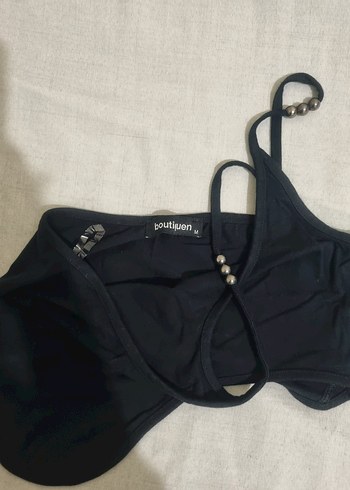 Siyah mini üst - Görsel 3