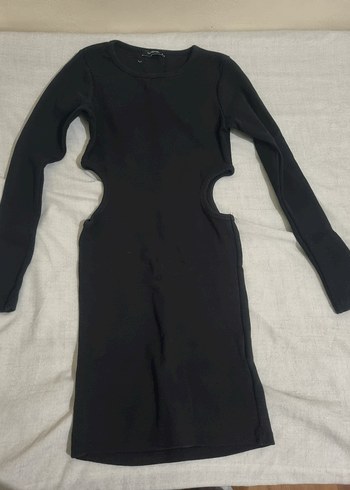 bel dekolteli mini elbise - Görsel 2