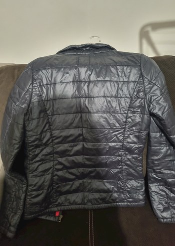 Fermuarlı Kadın Gri Spor Ceket - Görsel 2