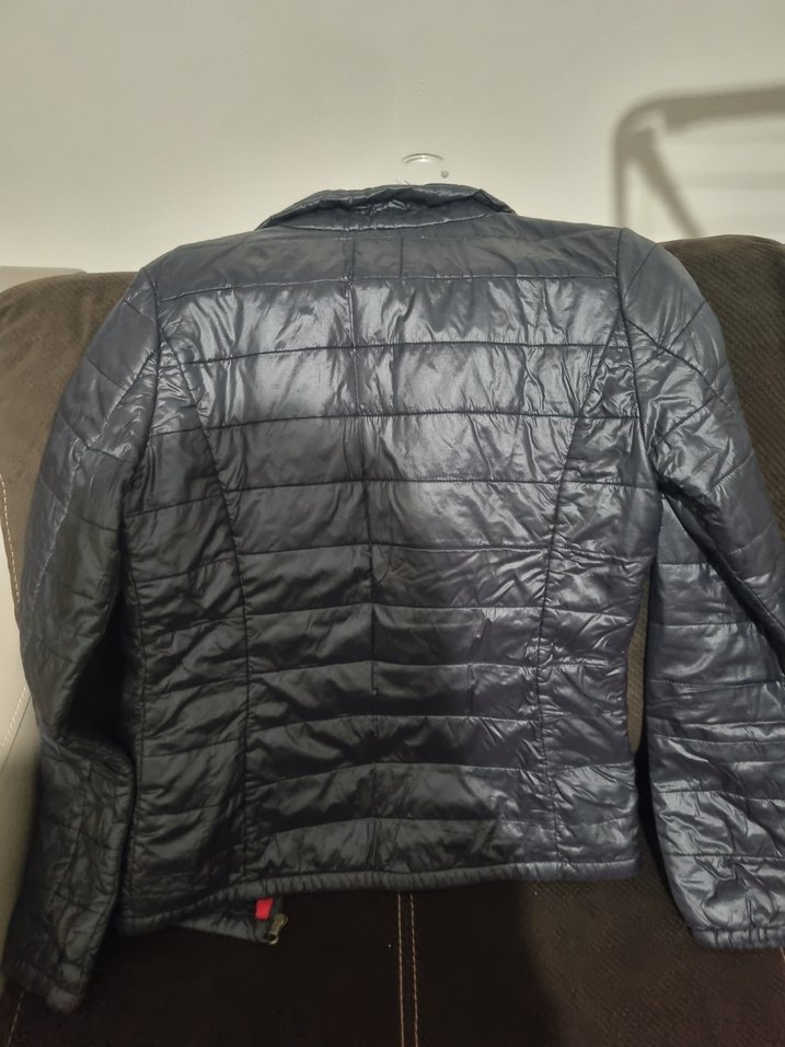 Fermuarlı Kadın Gri Spor Ceket - Görsel 2