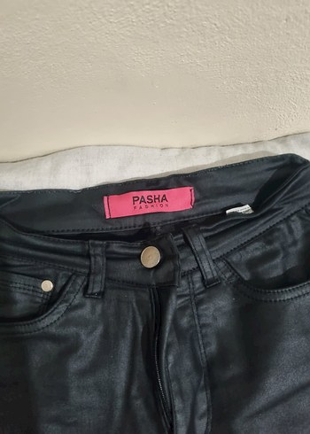 Mumlu deri pantolon - Görsel 2