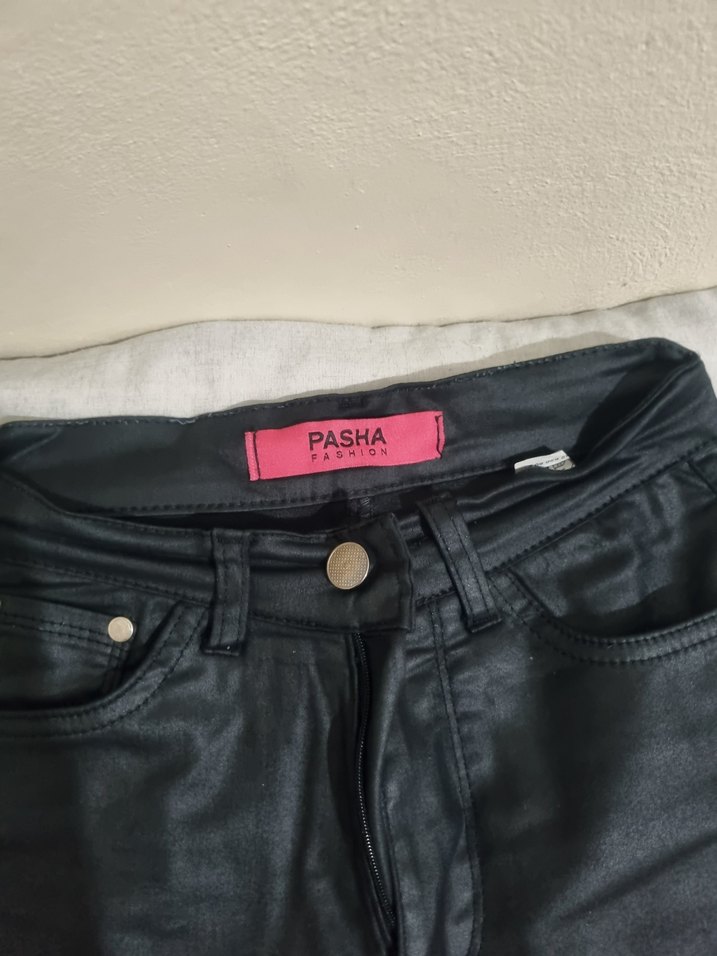 Mumlu deri pantolon - Görsel 2