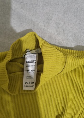 Sarı Kadın Balıkçı Yaka Uzun Kollu Triko - Görsel 2