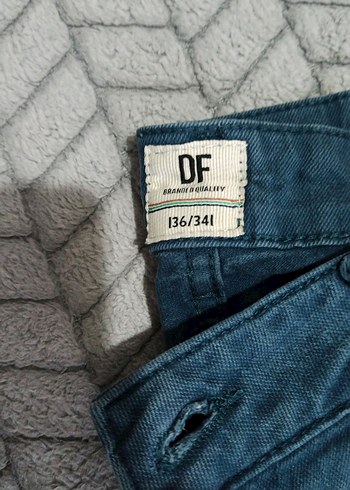 Düğmeli Mavi erkek pantolon - Görsel 2