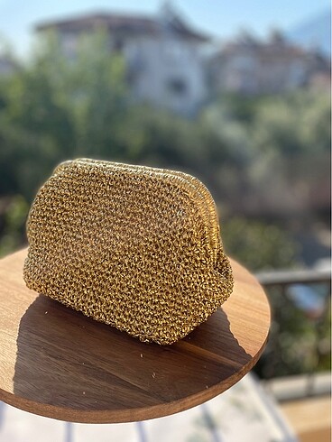 Gold Clutch Çanta