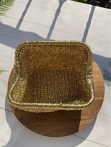  Beden altın Renk Gold Clutch Çanta