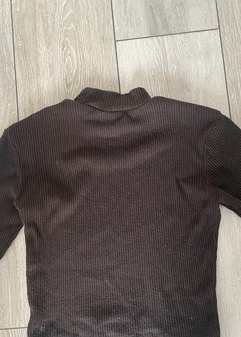 Siyah Triko Boğazlı Kadın Kazak - Görsel 2