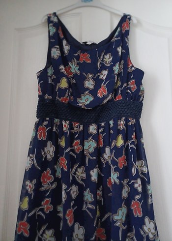 Çiçek Desenli Uzun Bohem Elbise - Görsel 2