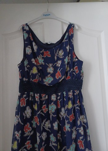 Çiçek Desenli Uzun Bohem Elbise - Görsel 4