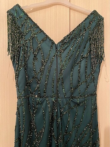 l Beden yeşil Renk Haute couture zümrüt yeşili abiye