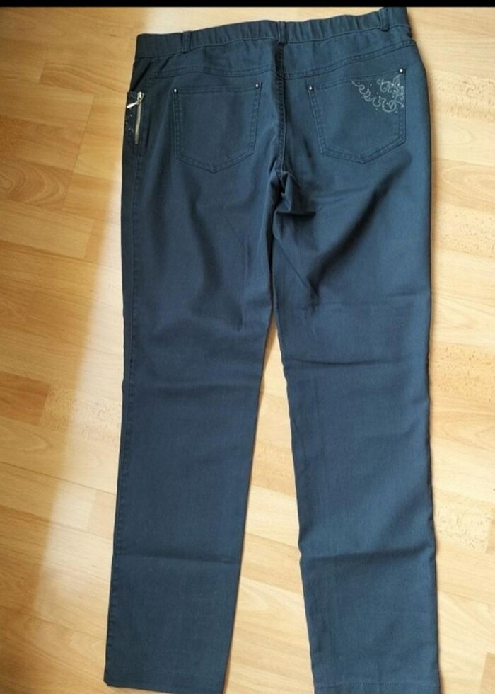 Spor lacivert şık pantolon  - Görsel 2