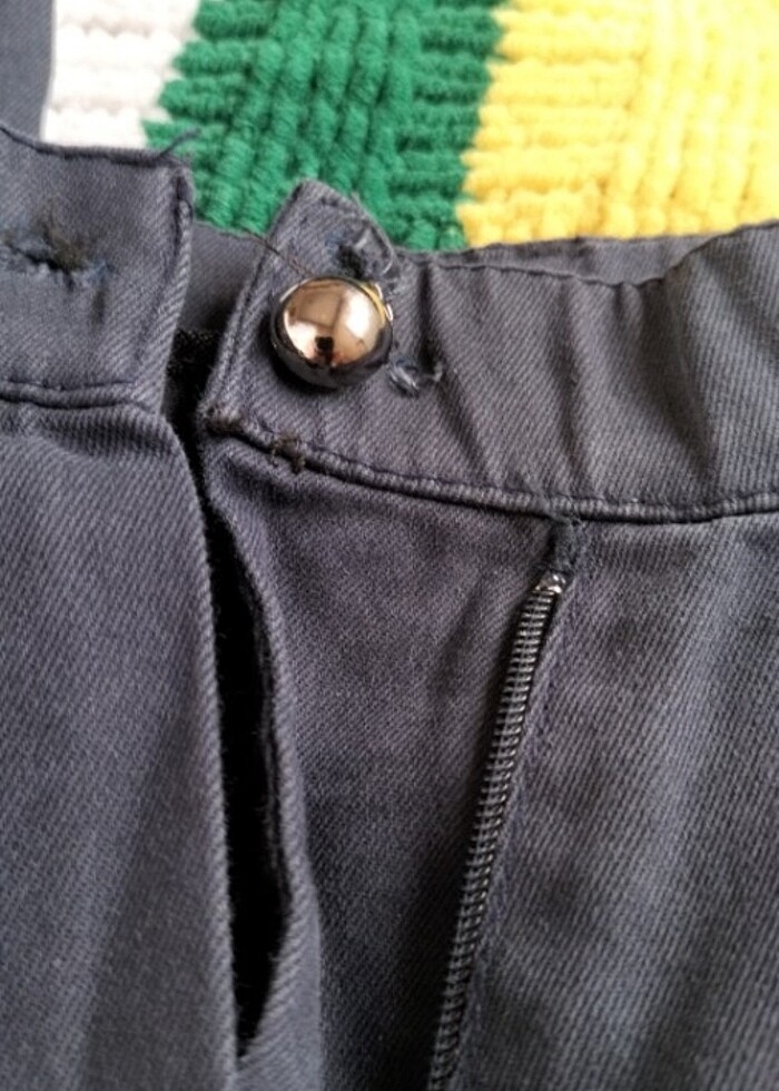 Spor lacivert şık pantolon  - Görsel 3