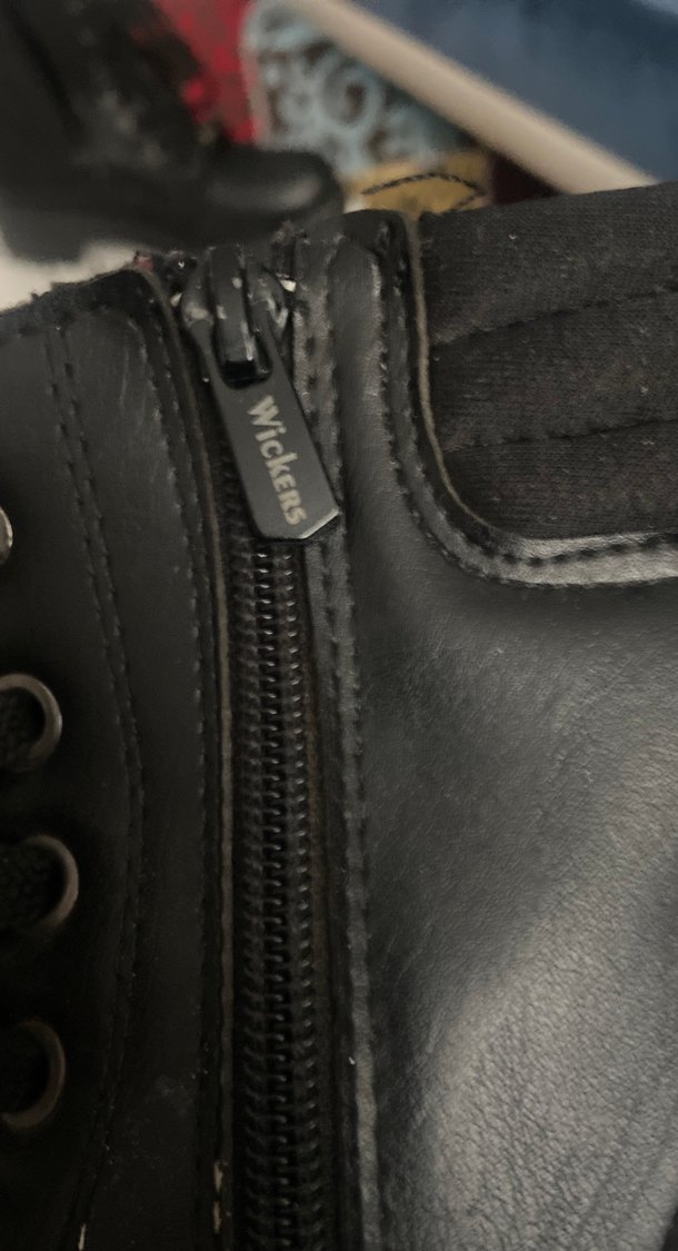 Siyah Deri Biker Kadın Botları - Görsel 3