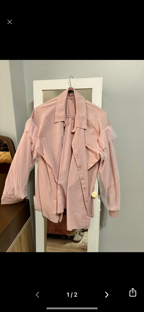 2 Balon kol detaylı gömlek - Görsel 4